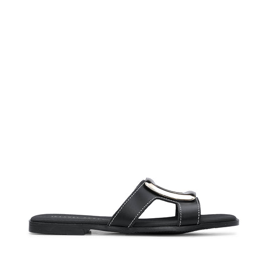 Chinelo Casual Mulher Pele  Preto