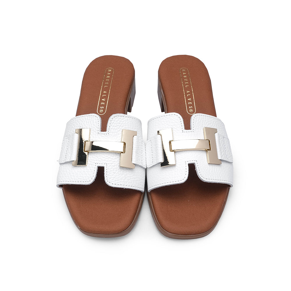 Chinelo Casual Mulher Pele Branco