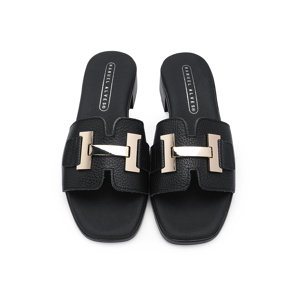 Chinelo Casual Mulher Pele Preto
