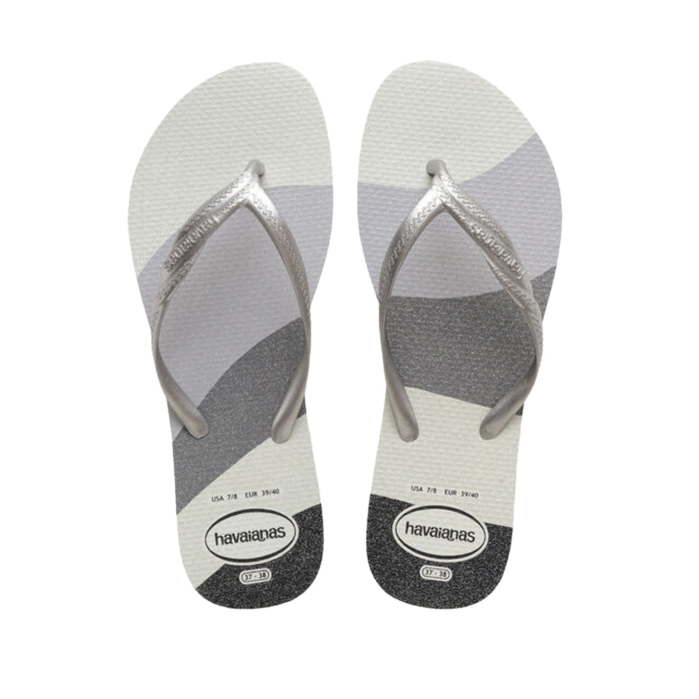 Chinelo Praia Mulher Prata