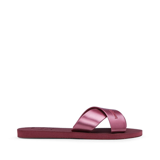 Chinelo Praia Mulher Bordeaux