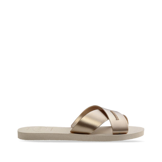 Chinelo Praia Mulher Champagne