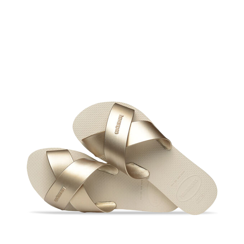 Chinelo Praia Mulher Champagne
