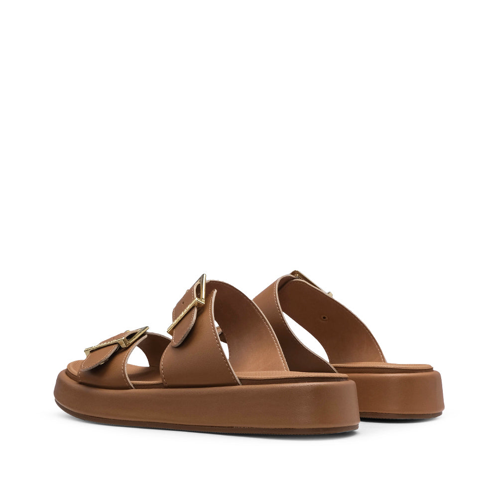 Chinelo Casual Mulher Camel