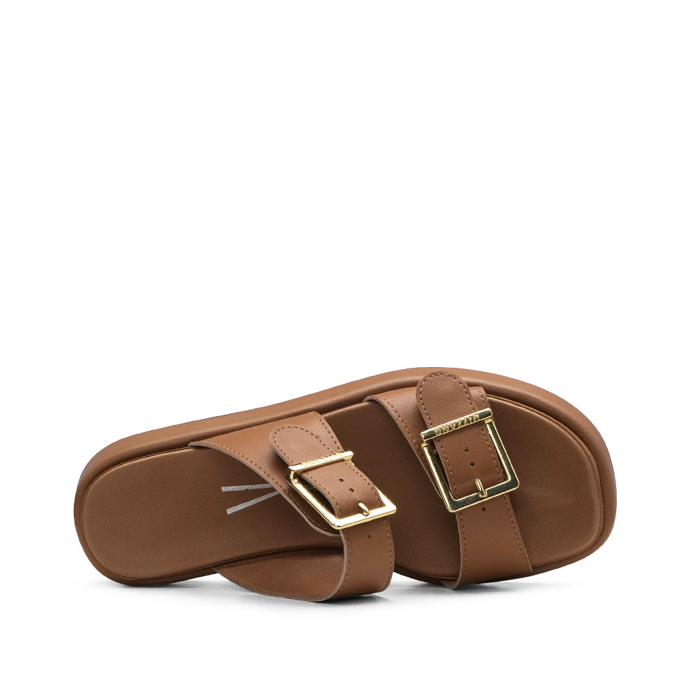 Chinelo Casual Mulher Camel