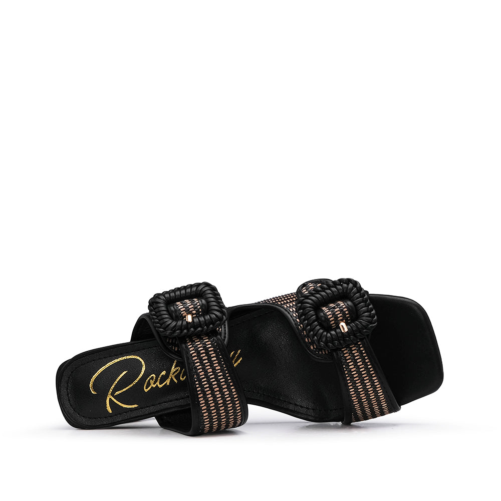 Chinelo Salto Alto Mulher Preto