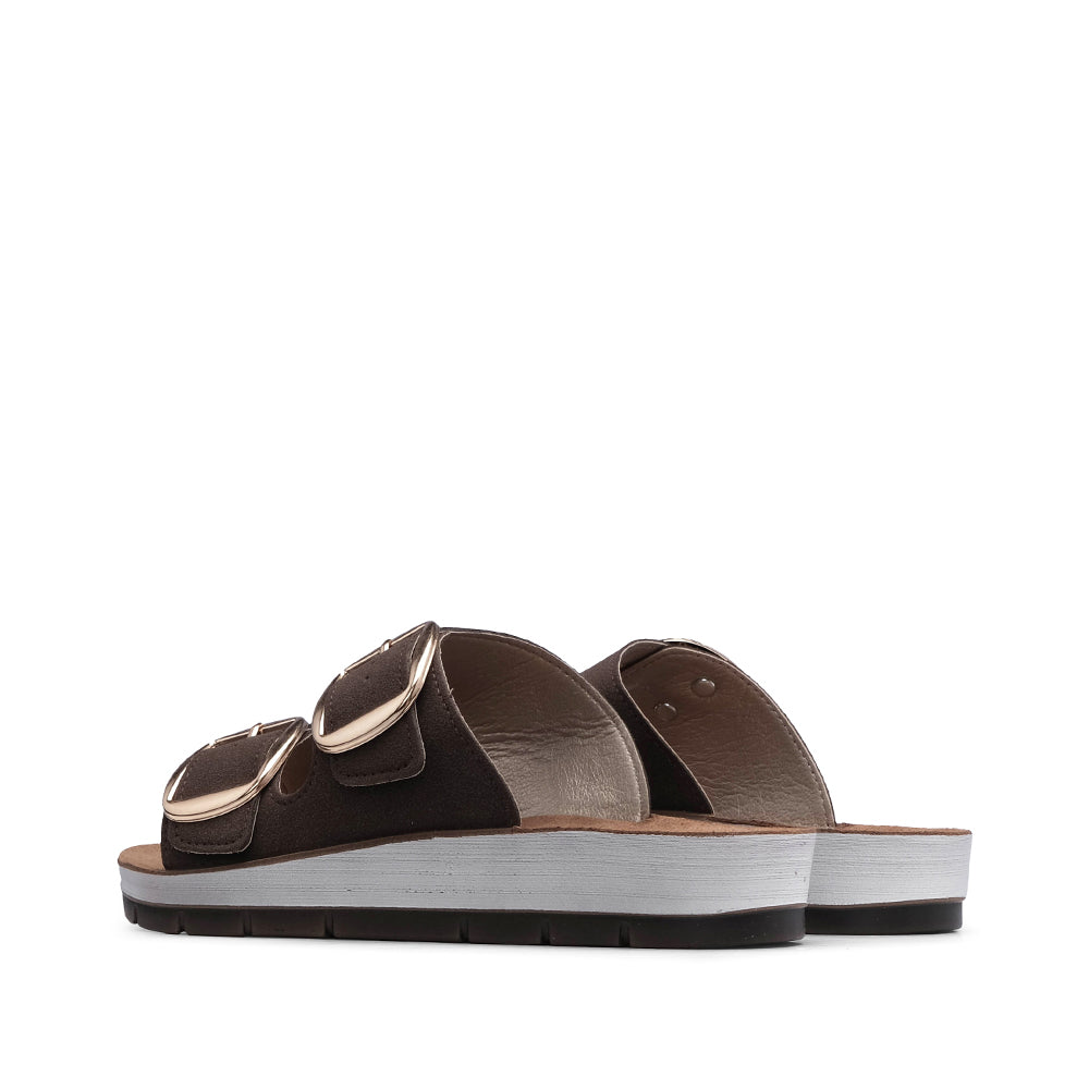 Chinelo Conforto Mulher Castanho