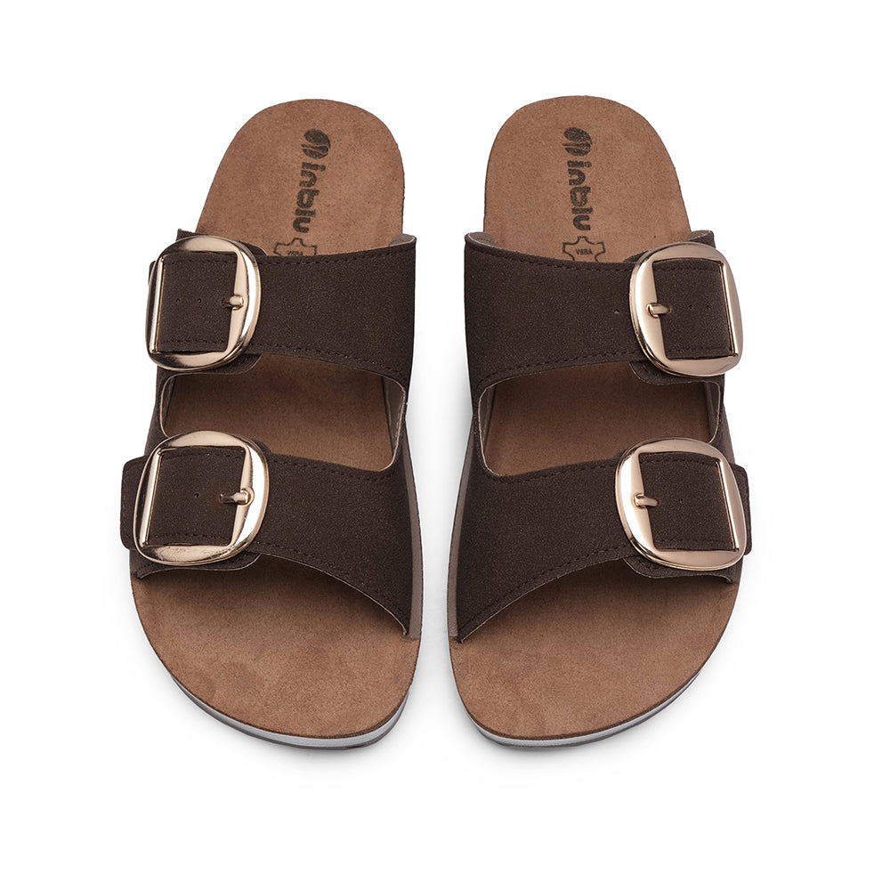 Chinelo Conforto Mulher Castanho