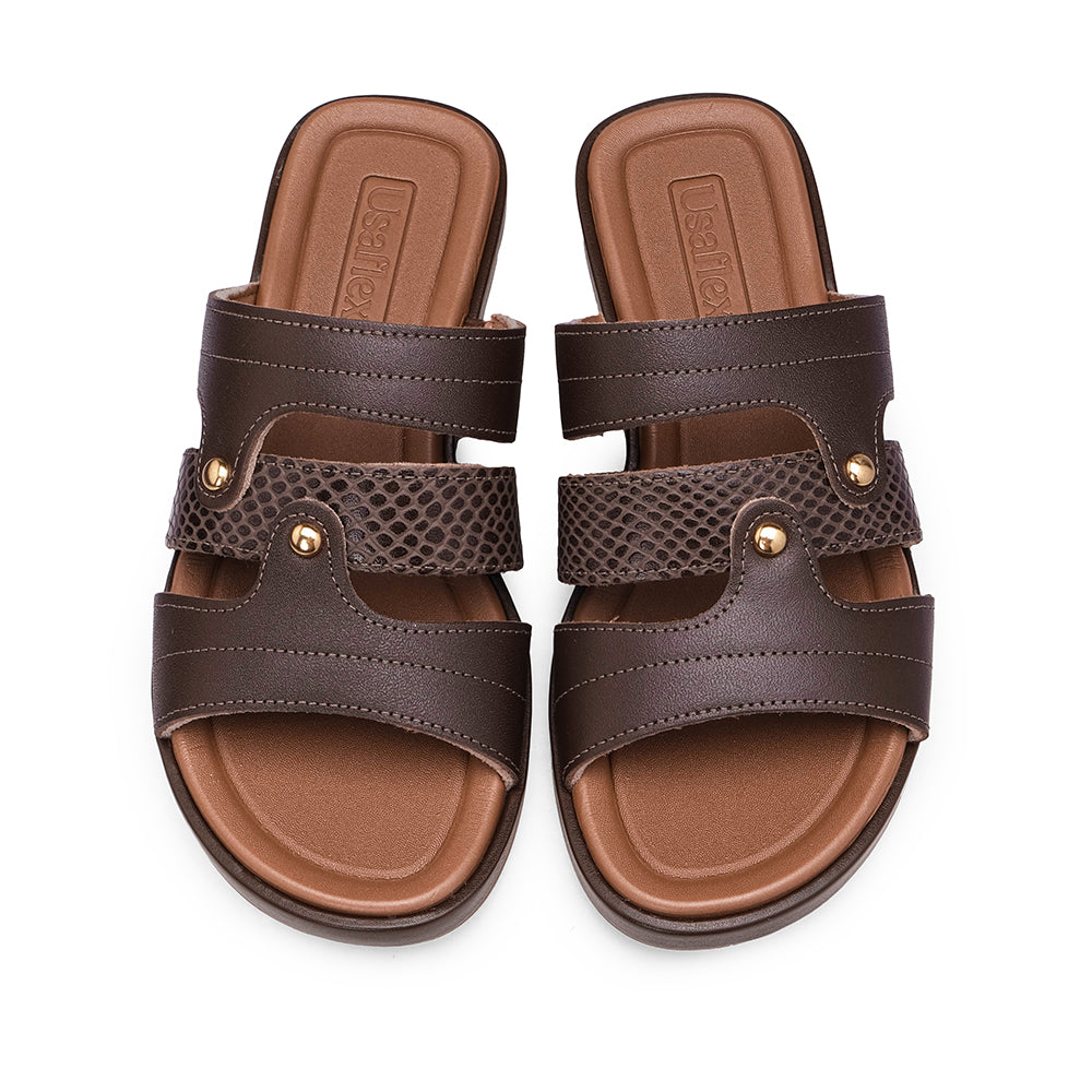 Chinelo Conforto Mulher Pele Castanho