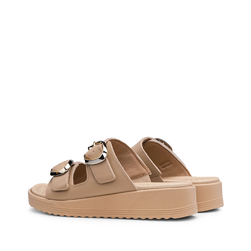 Chinelo Conforto Mulher Pele Bege