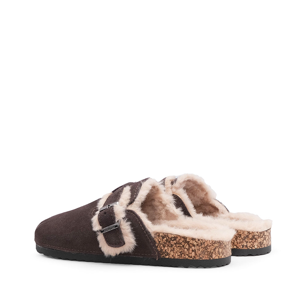Chinelo Casual Mulher Camurça Castanho