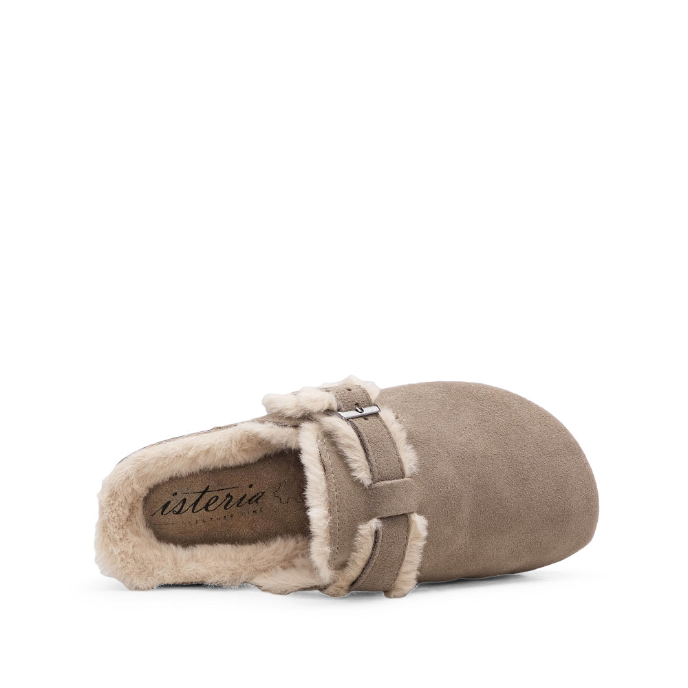 Chinelo Casual Mulher Camurça Taupe