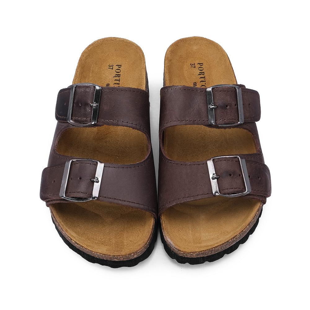 Chinelo Casual Mulher Pele Castanho