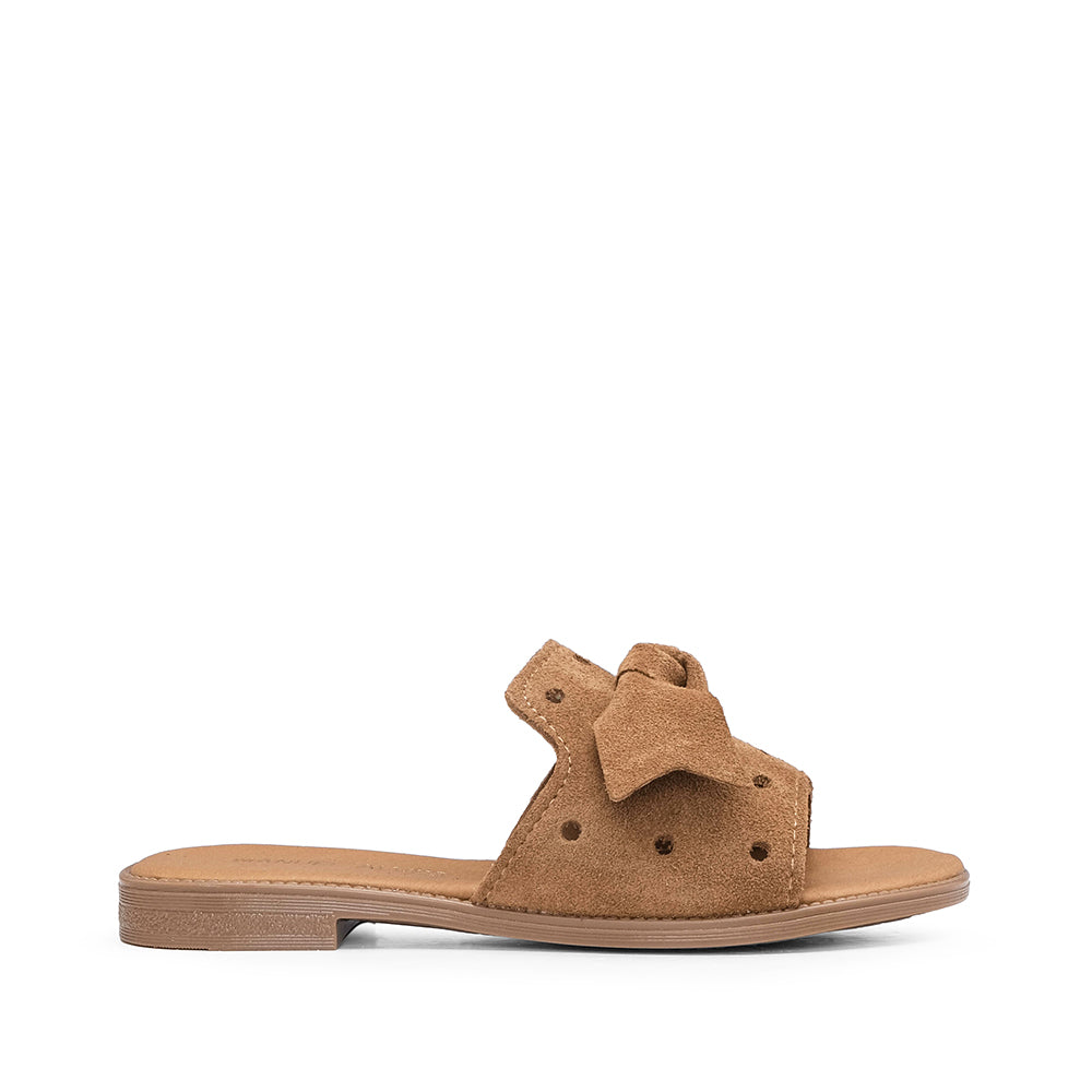 Chinelo Casual Mulher Camurça Camel