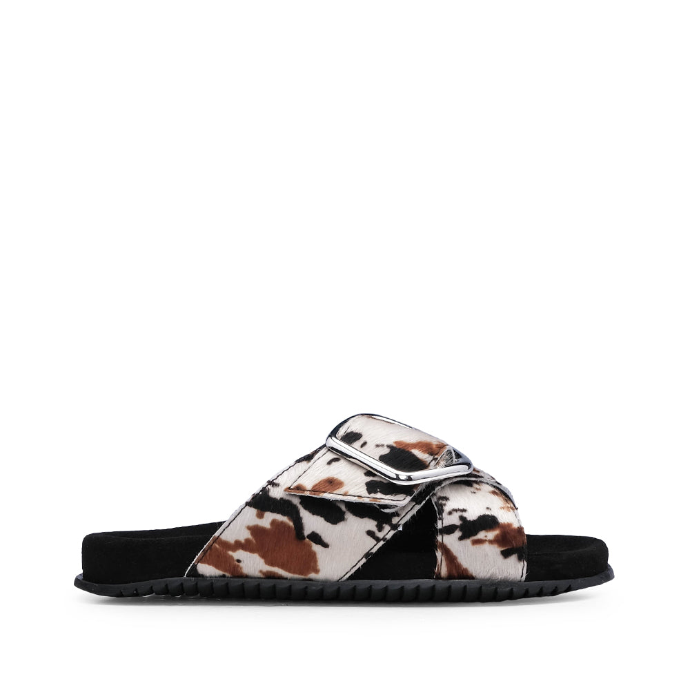 Chinelo Casual Mulher Pele Sintética Preto