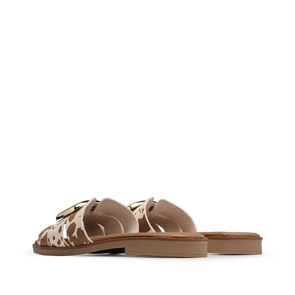 Chinelo Casual Mulher Pele Camel