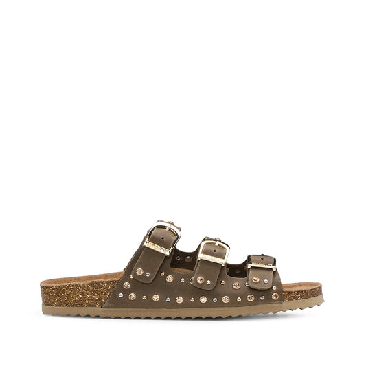Chinelo Casual Mulher Taupe