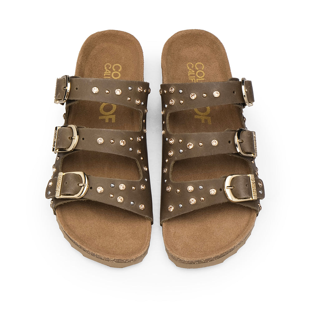 Chinelo Casual Mulher Taupe