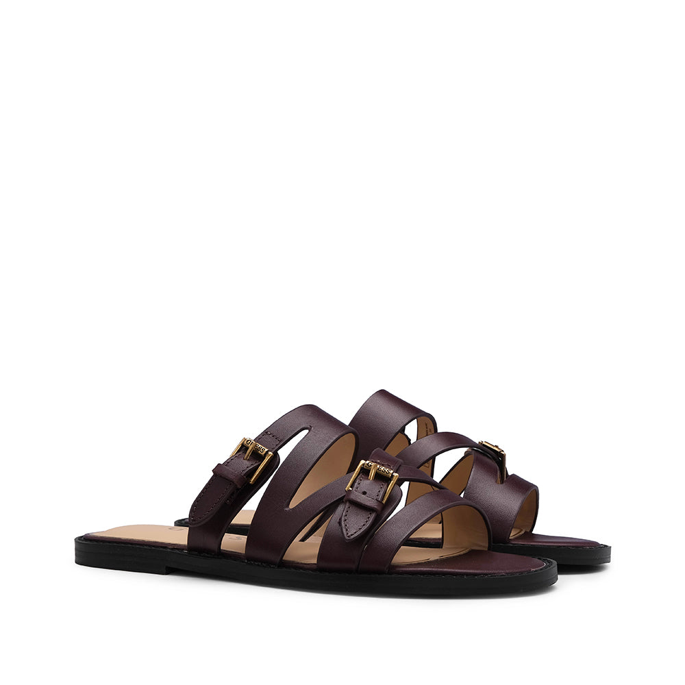 Chinelo Salto Raso Mulher Bordeaux