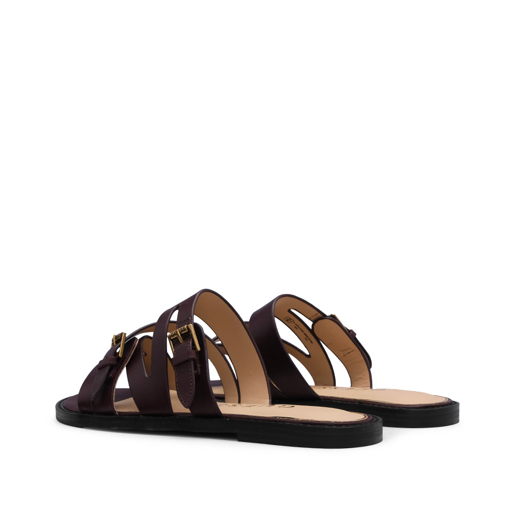 Chinelo Salto Raso Mulher Bordeaux