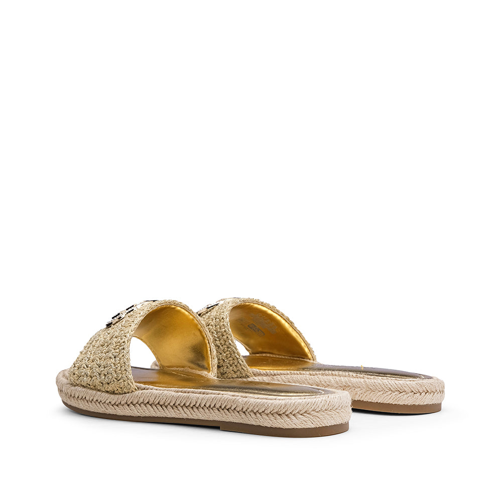 Chinelo Casual Mulher Dourado