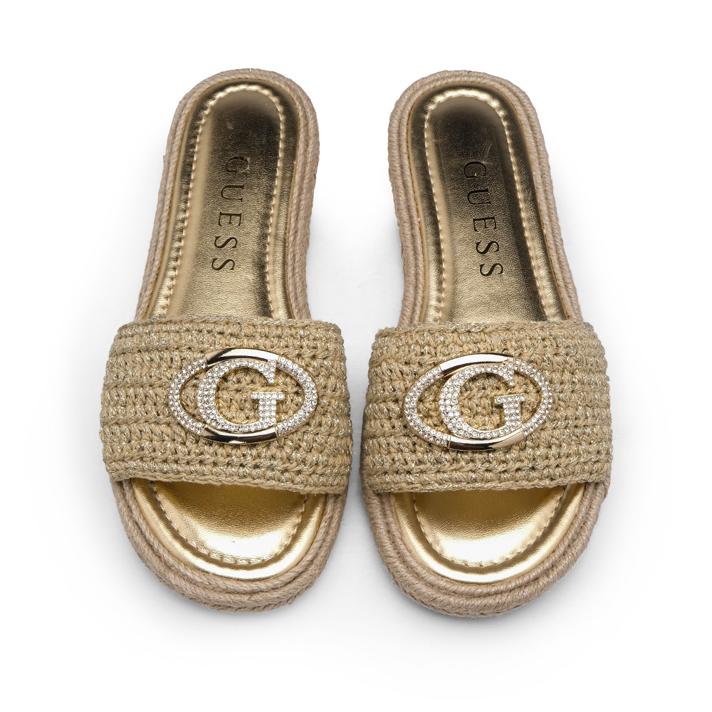 Chinelo Casual Mulher Dourado