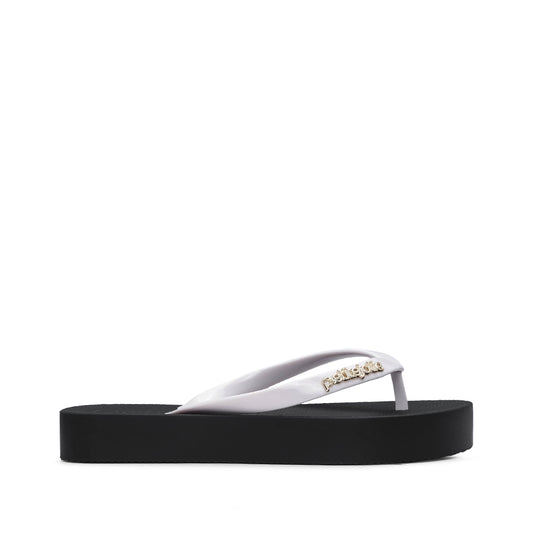 Chinelo Praia Mulher Branco E Preto