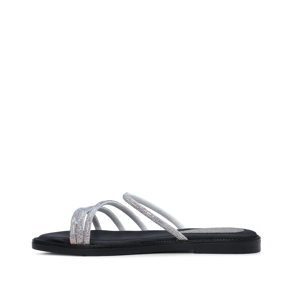 Chinelo Casual Mulher Prata