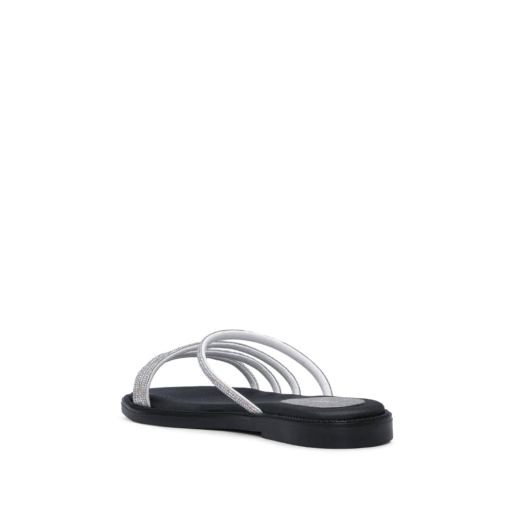 Chinelo Casual Mulher Prata