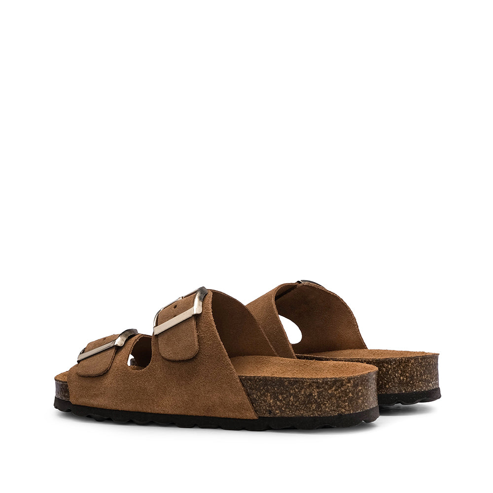 Chinelo Casual Mulher Camurça Camel