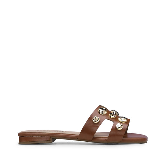 Chinelo Casual Mulher Camel