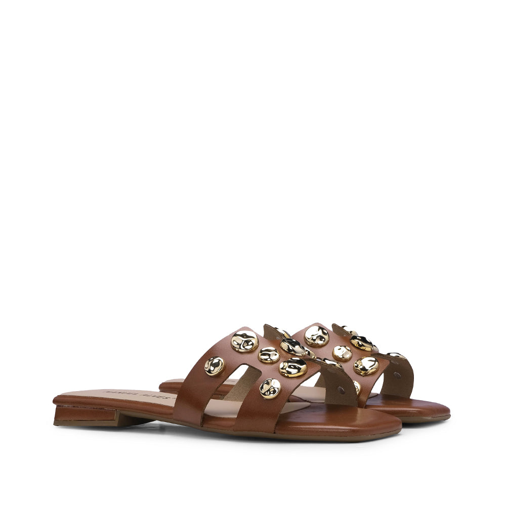 Chinelo Casual Mulher Camel