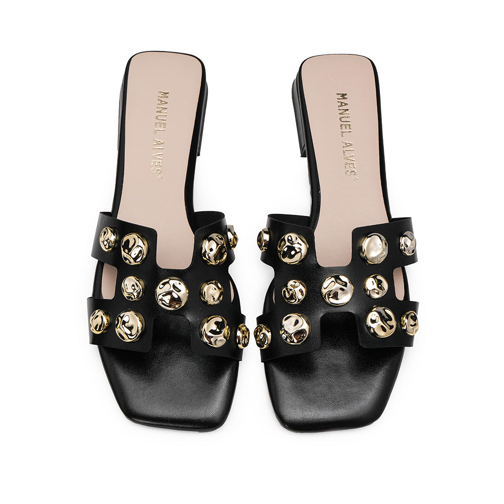 Chinelo Casual Mulher Preto