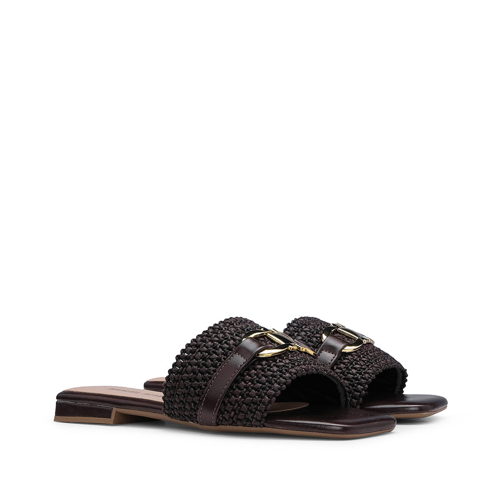 Chinelo Casual Mulher Castanho