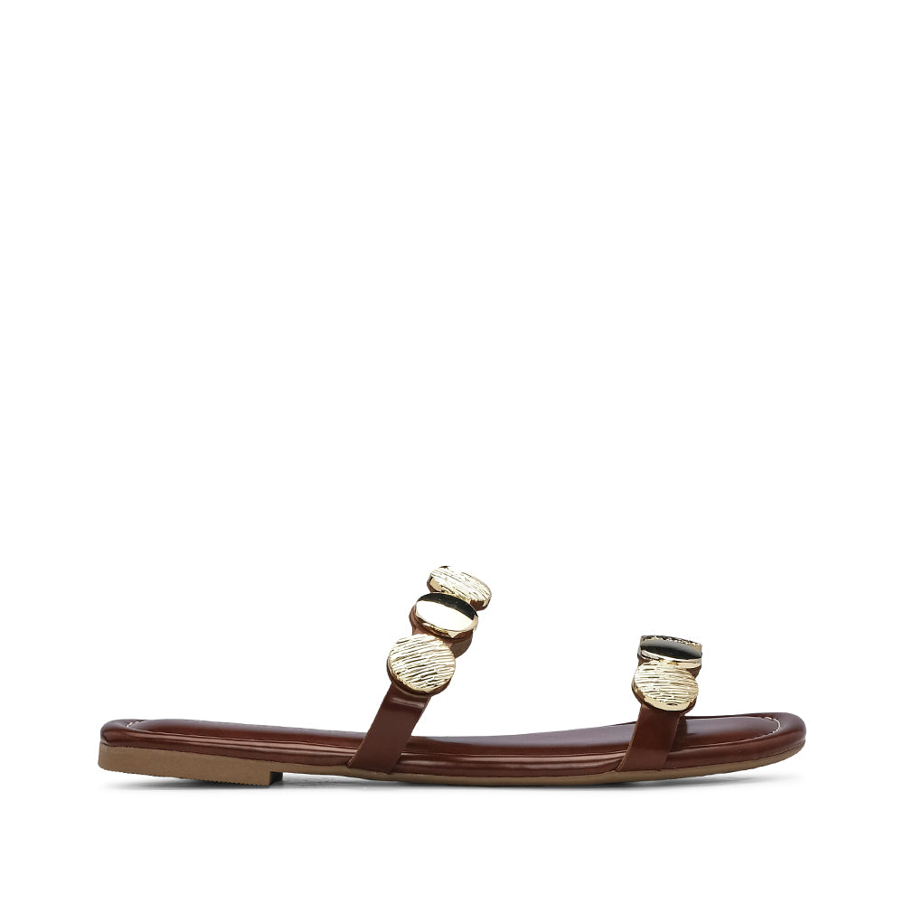 Chinelo Casual Mulher Castanho