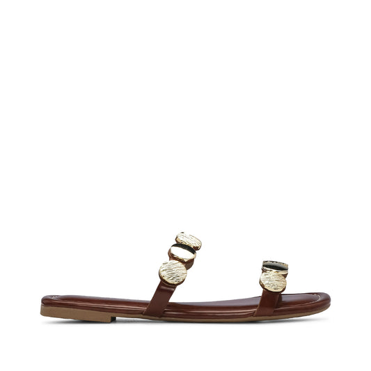 Chinelo Casual Mulher Castanho
