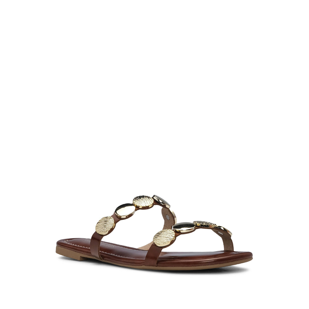 Chinelo Casual Mulher Castanho