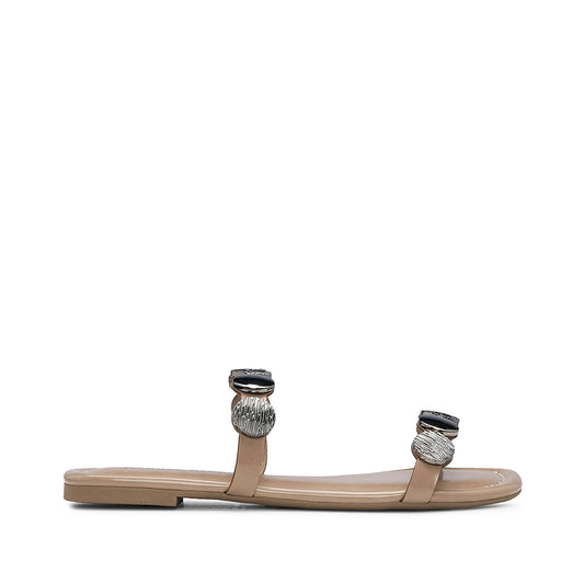 Chinelo Casual Mulher Taupe
