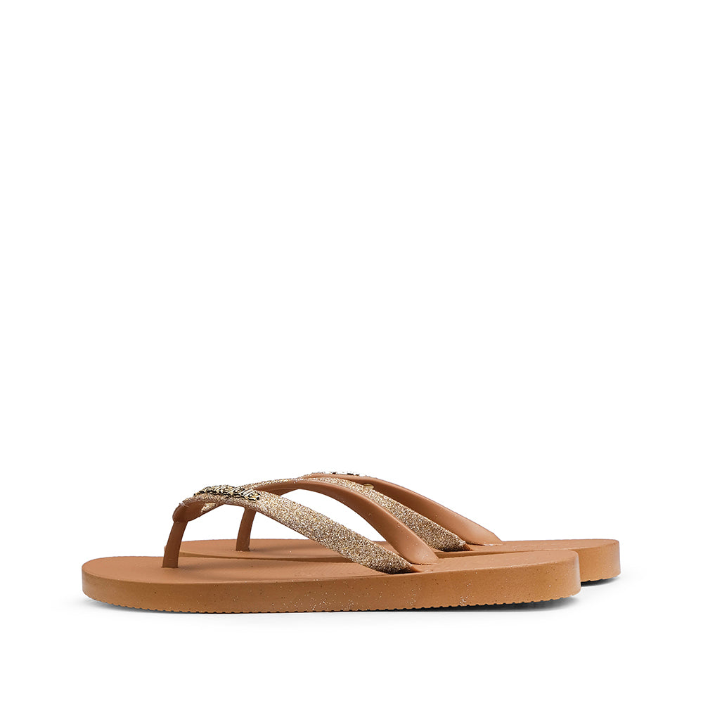 Chinelo Praia Mulher Camel