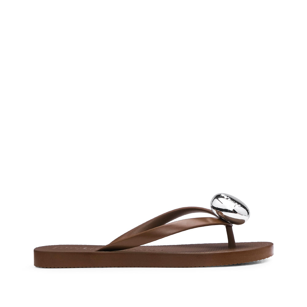 Chinelo Praia Mulher Castanho