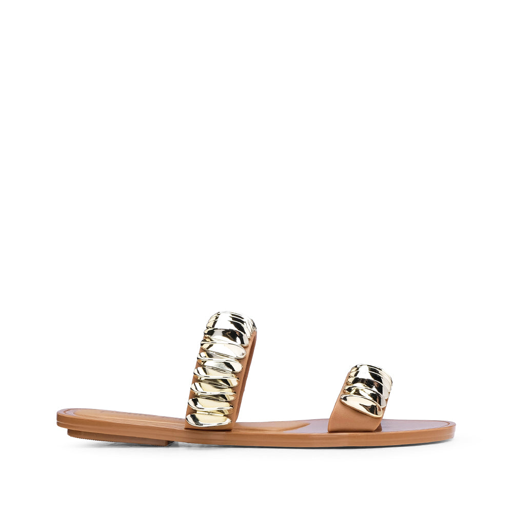 Chinelo Praia Mulher Camel