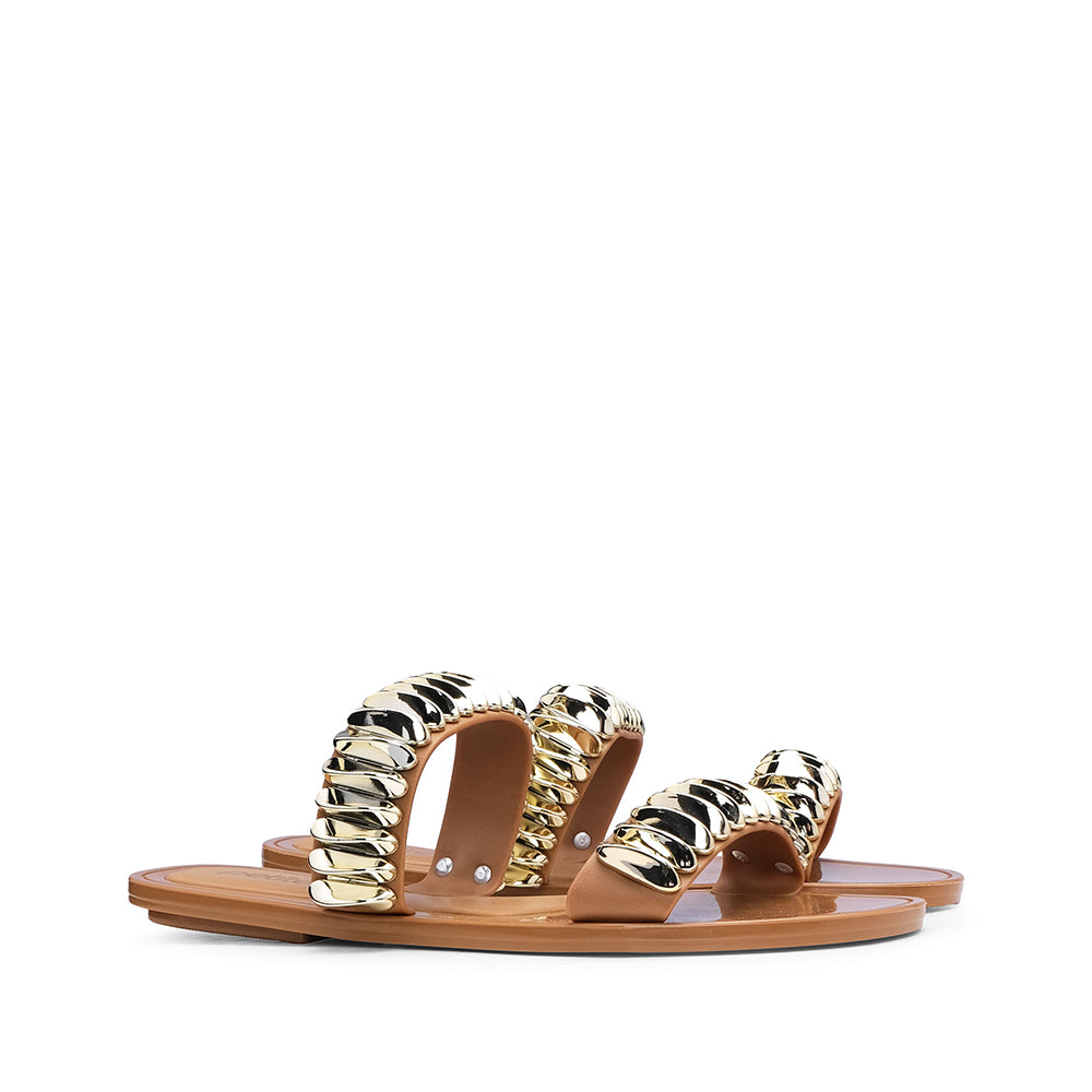 Chinelo Praia Mulher Camel