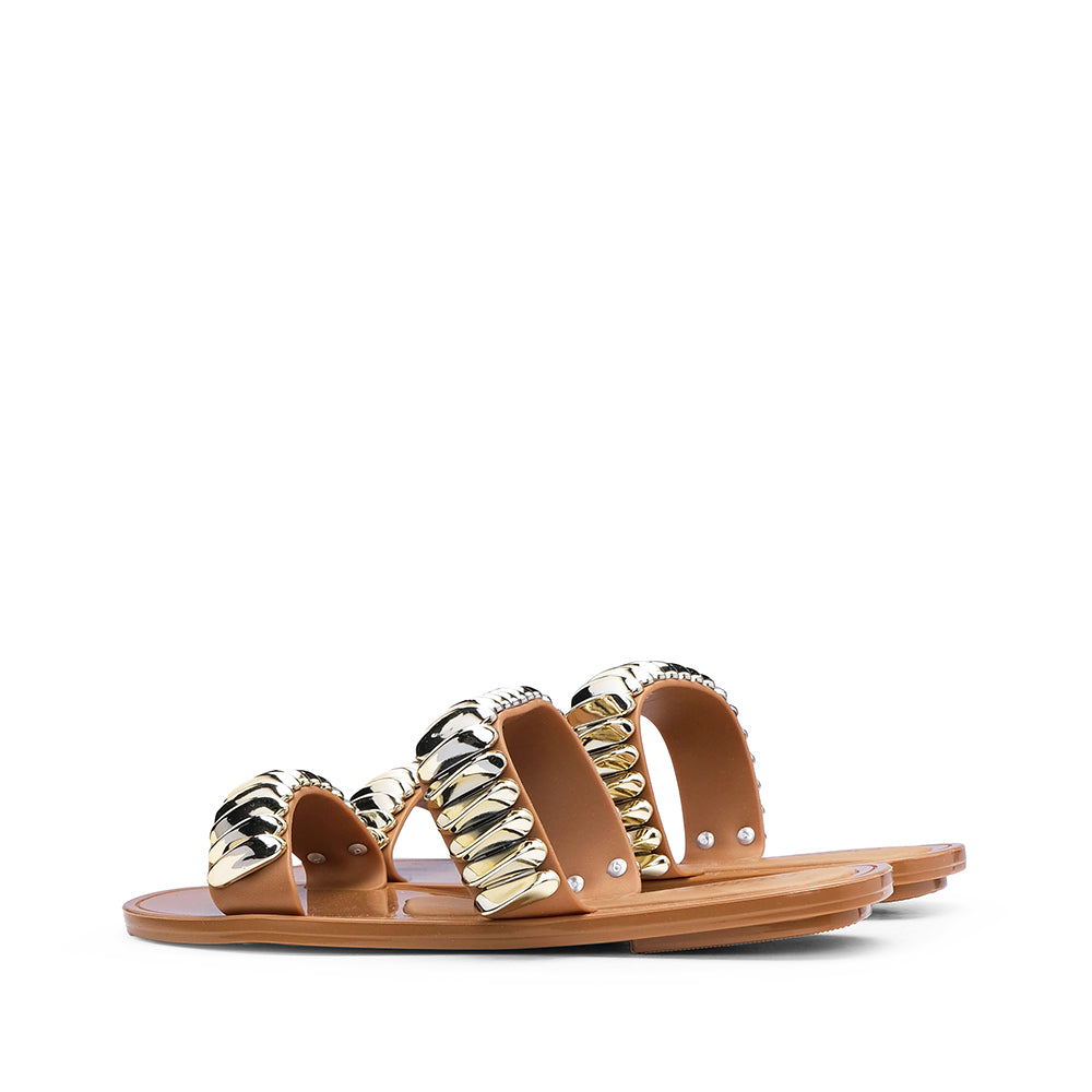 Chinelo Praia Mulher Camel