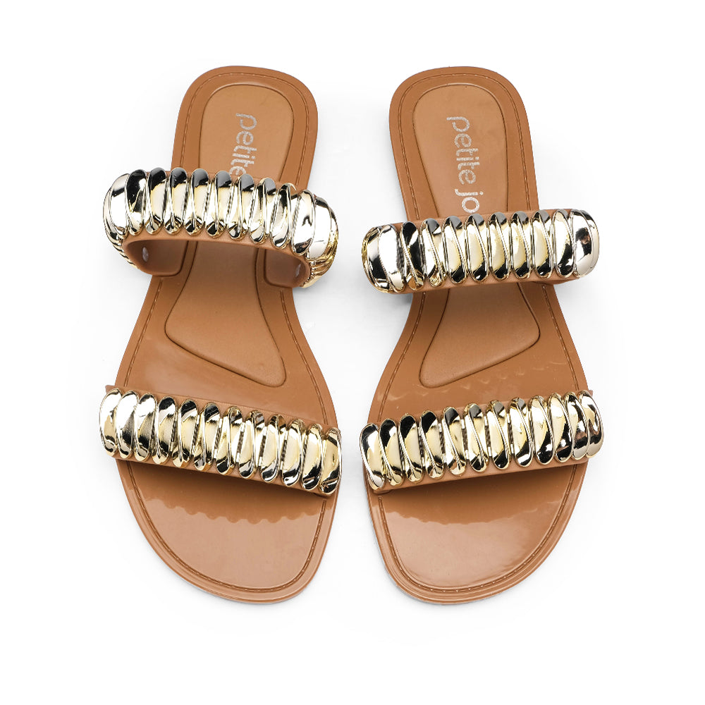 Chinelo Praia Mulher Camel