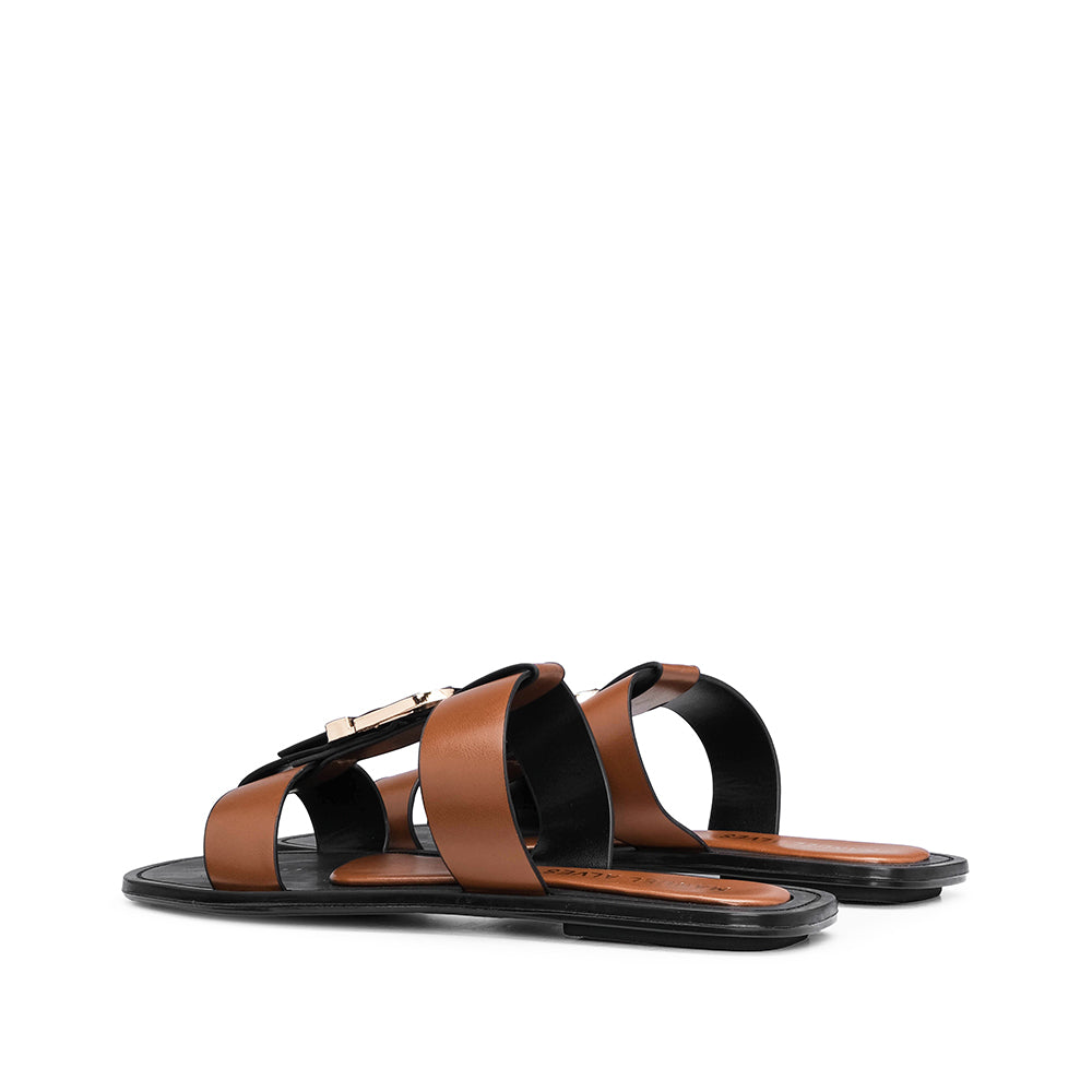 Chinelo Casual Mulher Camel