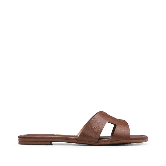 Chinelo Salto Raso Mulher Camel