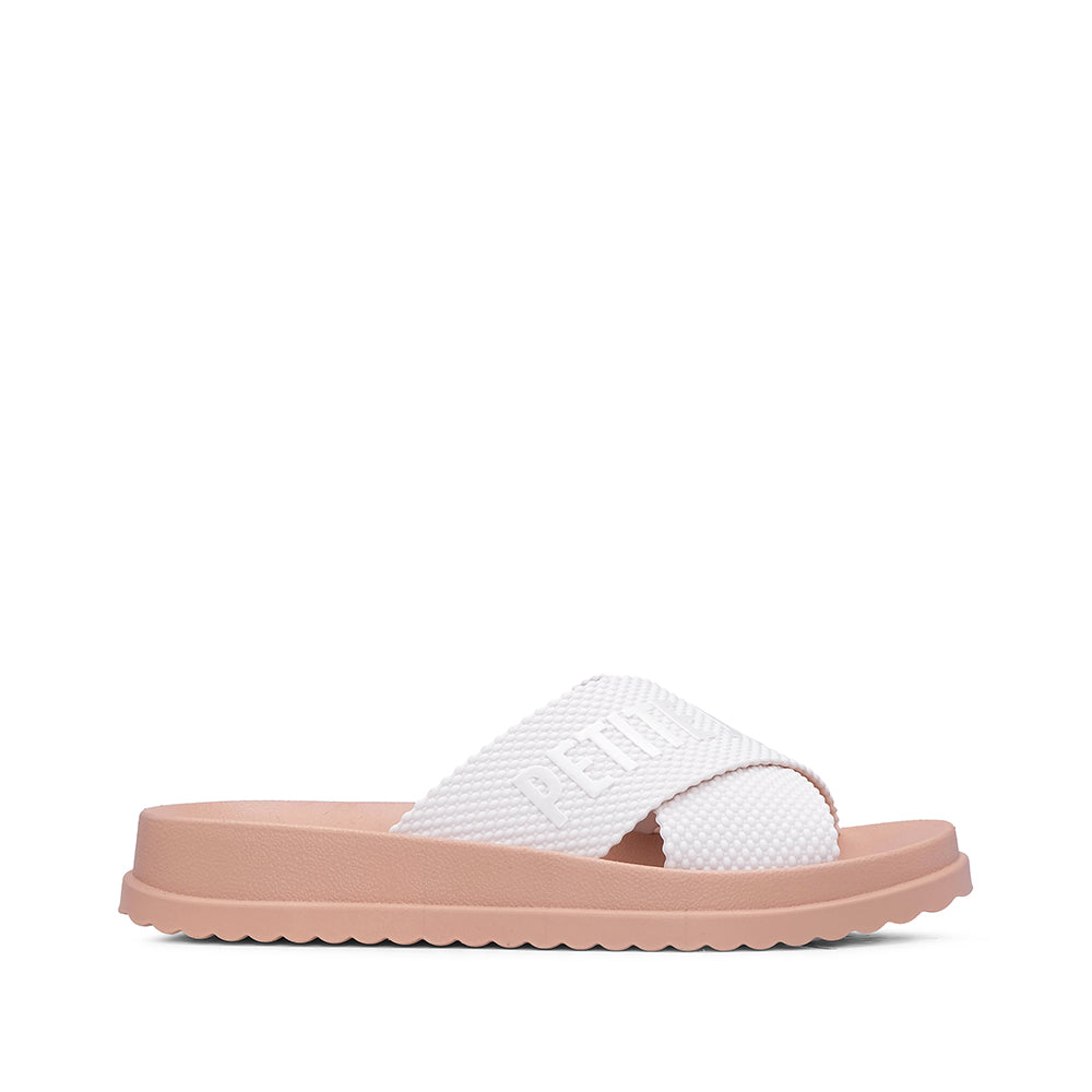 Chinelo Praia Mulher  Bege E Branco