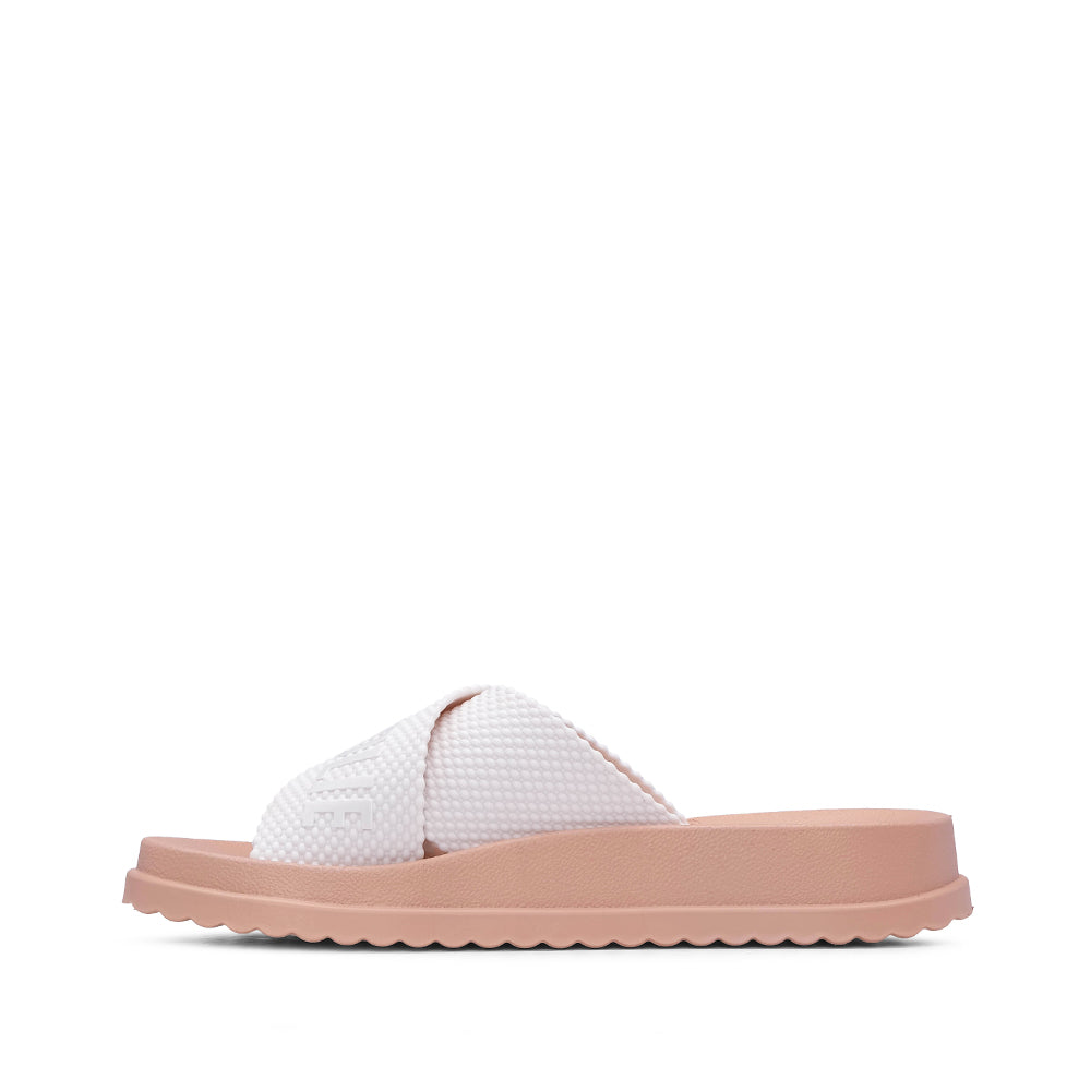 Chinelo Praia Mulher  Bege E Branco