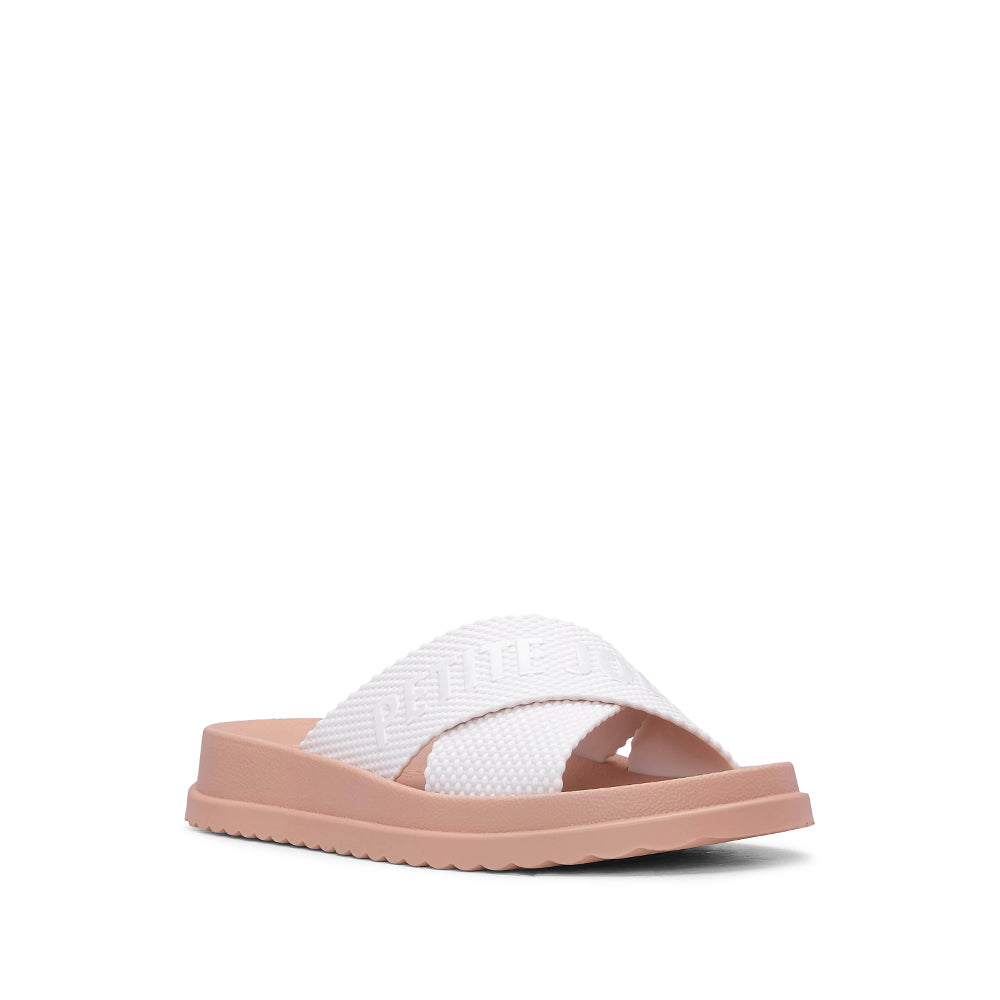 Chinelo Praia Mulher  Bege E Branco