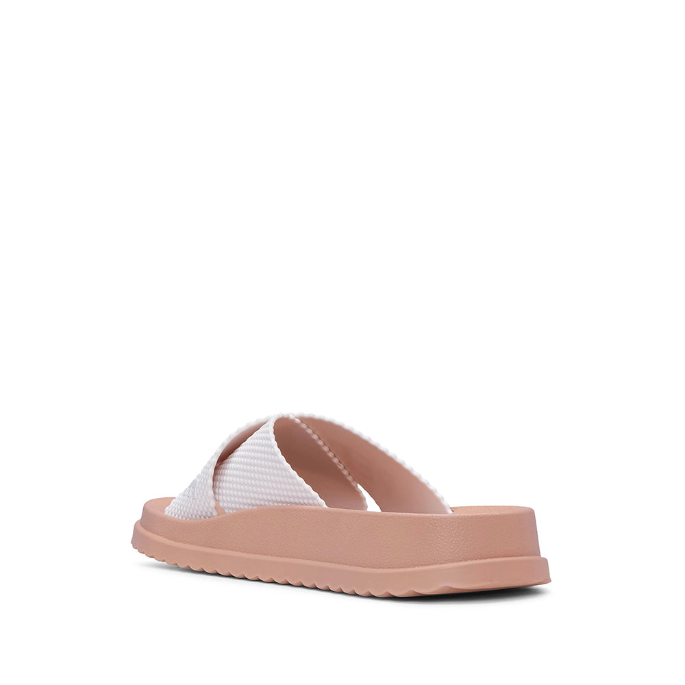 Chinelo Praia Mulher  Bege E Branco